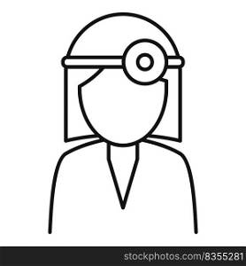 Woman family doctor icon outline vector. Health patient. Care medical. Woman family doctor icon outline vector. Health patient