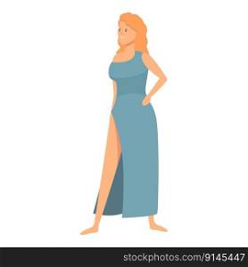 Woman god icon cartoon vector. Greek athena. Ares olympic. Woman god icon cartoon vector. Greek athena
