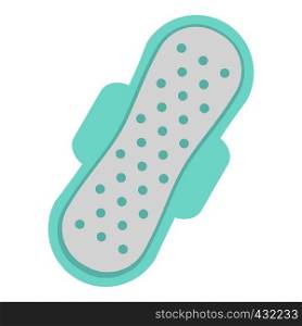 Woman hygiene protection, sanitary towel icon flat isolated on white background vector illustration. Woman hygiene protection, sanitary towel icon