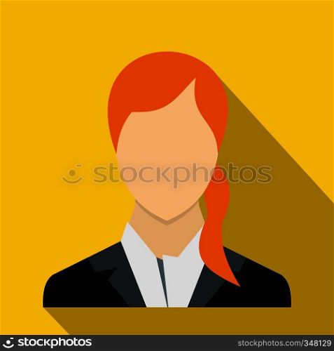 Woman icon in flat style for any design. Woman icon, flat style
