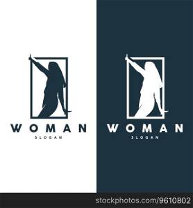 Woman Logo, Beauty And Elegance Design Vector, Template, Illustration, Silhouette