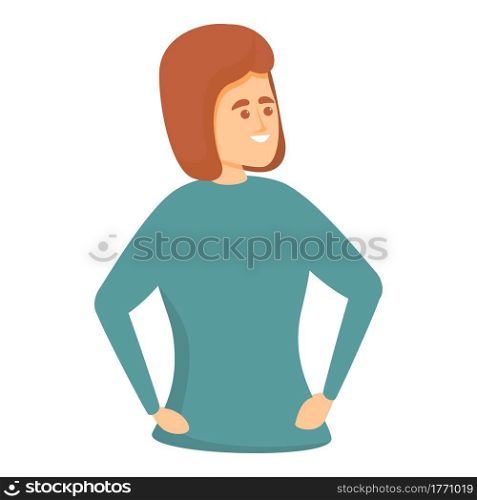 Woman narcissism icon. Cartoon of Woman narcissism vector icon for web design isolated on white background. Woman narcissism icon, cartoon style