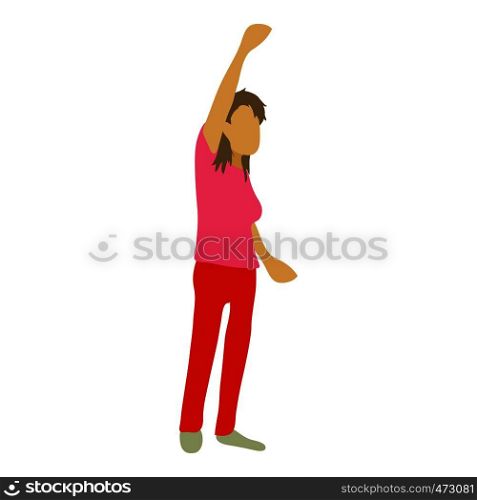 Woman protest on the street icon. Cartoon illustration of woman protest vector icon for web. Woman protest on the street icon, cartoon style
