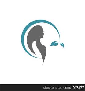 Woman&rsquo;s face in natural shape.Vector logo design template. Design concept for beauty salon, massage, cosmetic and spa.
