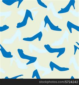 woman shoes seamless pattern illustration background