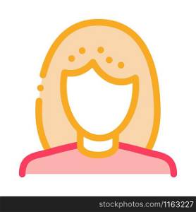 Woman Silhouette Icon Vector. Outline Woman Silhouette Sign. Isolated Contour Symbol Illustration. Woman Silhouette Icon Vector Outline Illustration