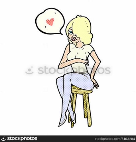 woman sitting on chair talking about love