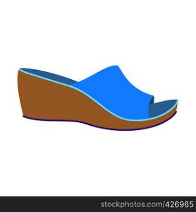 Woman slippers icon. Flat illustration of woman slippers vector icon for web design. Woman slippers icon, flat style