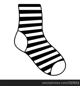 Woman sock icon. Simple illustration of woman sock vector icon for web. Woman sock icon, simple style