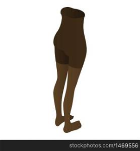 Woman tights icon. Isometric of woman tights vector icon for web design isolated on white background. Woman tights icon, isometric style