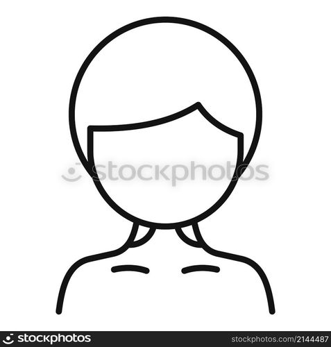 Woman tonsillitis icon outline vector. Mouth anatomy. Tonsil bacterial. Woman tonsillitis icon outline vector. Mouth anatomy