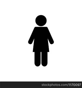 Woman vector icon. Gender icon
