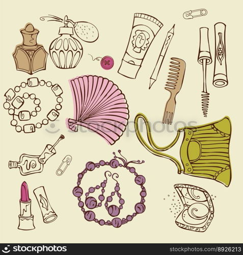 Women accessories vector image