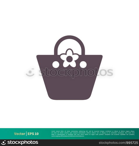 Women Bag Icon Vector Logo Template Illustration Design. Vector EPS 10.