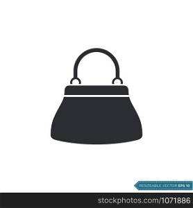 Women Bag Icon Vector Template Flat Design