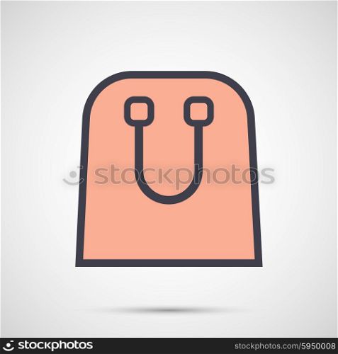Women bag with handles icon. Women bag with handles icon.