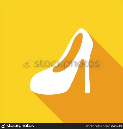 Women Boots Icon with a long shadow