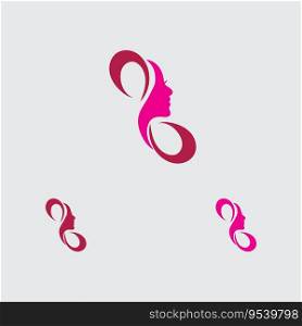  women day logo and symbol  illustration design template