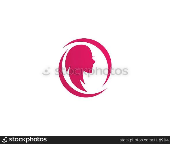 women face silhouette character illustration logo icon vector