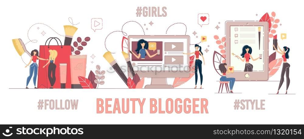 Women Fashion Beauty Blog, Vlog, Instablog Content Set. Latest Trend Makeup Cosmetics Product. Review and Tutorials. Online Consultation for Followers. Female Video Streamer and Customers.. Women Fashion Beauty Blog and Vlog Content Set