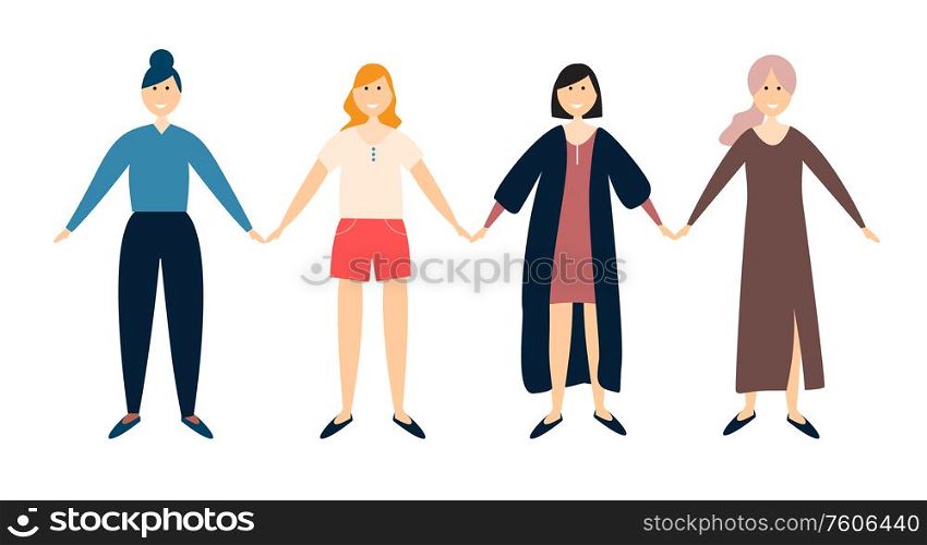 Women Friendship Concept Vector Illustration EPS10. Women Friendship Concept Vector Illustration