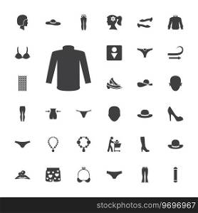 Women icons Royalty Free Vector Image