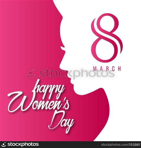 Women&rsquo;s day design card with creative design vector