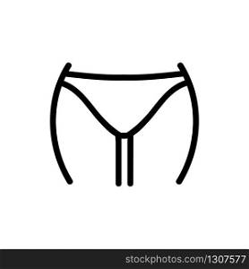 women s ass icon vector. women s ass sign. isolated contour symbol illustration. women s ass icon vector outline illustration