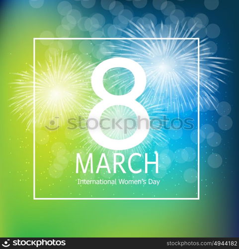 Women s Day Greeting Card 8 March Vector Illustration EPS10. Women s Day Greeting Card 8 March Vector Illustration
