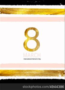 Women s Day Greeting Card 8 March Vector Illustration EPS10. Women s Day Greeting Card 8 March Vector Illustration
