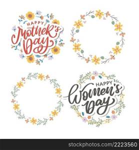 Women’s Day hand drawn lettering. Red text isolated on white for postcard, poster, banner design element. Happy Women’s Day script calligraphy. Ready holiday lettering. Women’s Day hand drawn lettering. Red text isolated on white for postcard, poster, banner design element. Happy Women’s Day script calligraphy. Ready holiday lettering design.