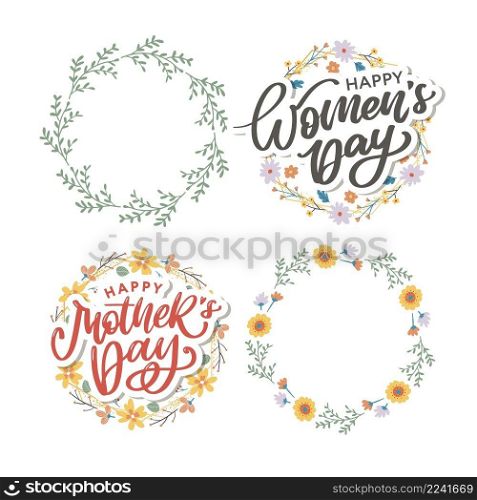 Women’s Day hand drawn lettering. Red text isolated on white for postcard, poster, banner design element. Happy Women’s Day script calligraphy. Ready holiday lettering. Women’s Day hand drawn lettering. Red text isolated on white for postcard, poster, banner design element. Happy Women’s Day script calligraphy. Ready holiday lettering design.