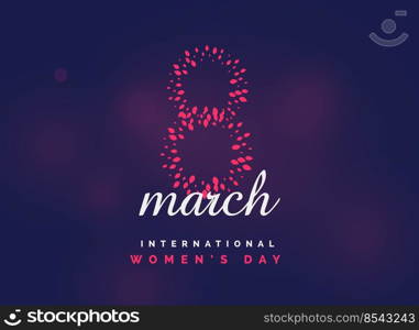 women’s day international celebration vector background