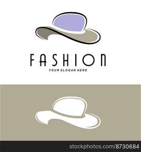 Women’s Hat Logo Design Illustration Fashion beauty accessories, and product brand care