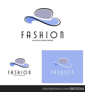 Women’s Hat Logo Design Illustration Fashion beauty accessories, and product brand care