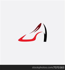 women shoes heel icon vector logo