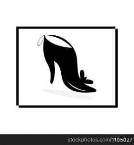 women shoes logo vector