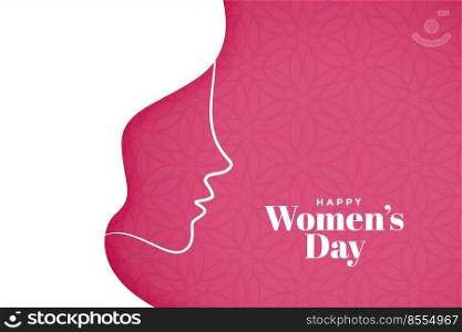 womens day background in creative style design