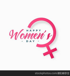 womens day card with female symbol