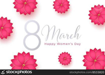 womens day flower card background