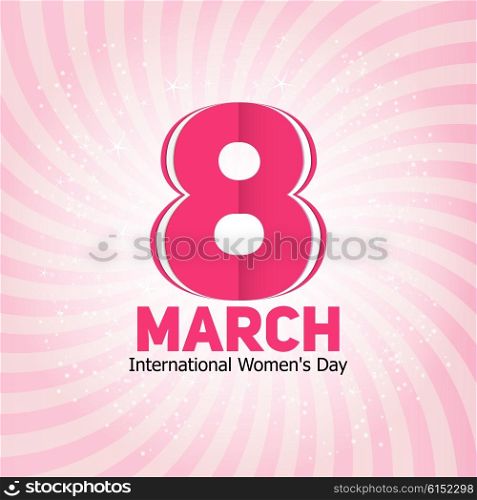 Womens Day Greeting Card 8 March Vector Illustration EPS10. Womens Day Greeting Card 8 March Vector Illustration