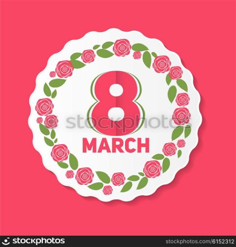Womens Day Greeting Card 8 March Vector Illustration EPS10. Womens Day Greeting Card 8 March Vector Illustration