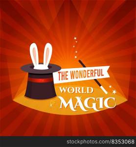 wonderful magic show rabbit hat