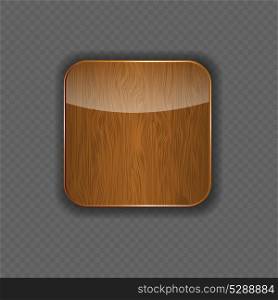 Wood application icon vector illustration