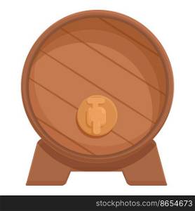 Wood bar icon cartoon vector. Wine cellar. Drink food. Wood bar icon cartoon vector. Wine cellar