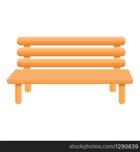 Wood bench icon. Cartoon of wood bench vector icon for web design isolated on white background. Wood bench icon, cartoon style