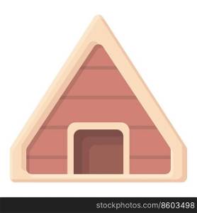 Wood cat house icon cartoon vector. Pet toy. Shop tower. Wood cat house icon cartoon vector. Pet toy