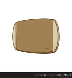 wood chopping board cartoon. wooden kitchen, food empty, chop brown wood chopping board sign. isolated symbol vector illustration. wood chopping board cartoon vector illustration