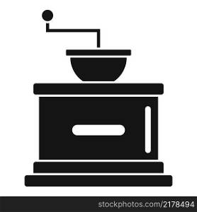 Wood coffee grinder icon simple vector. Restaurant drink. Cappuccino drink. Wood coffee grinder icon simple vector. Restaurant drink