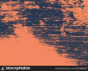 Wood grunge texture background. Abstract orange dark blue old rough wooden surface retro design.